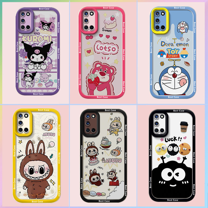 เคส OPPO A92 เคส OPPO A52 เคส ใช้งานร่วมกับ Pop Mart เคสโทรศัพท์ Cool การ์ตูน Labubu น่ารักนุ่มเคสโทรศัพท์ YQ-TYDK