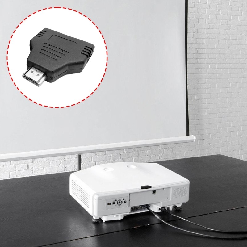 BTM HDTV Extension Cable 1080P HDTV Cable HDTV Male to Double Female Extension Cord Replacement for 