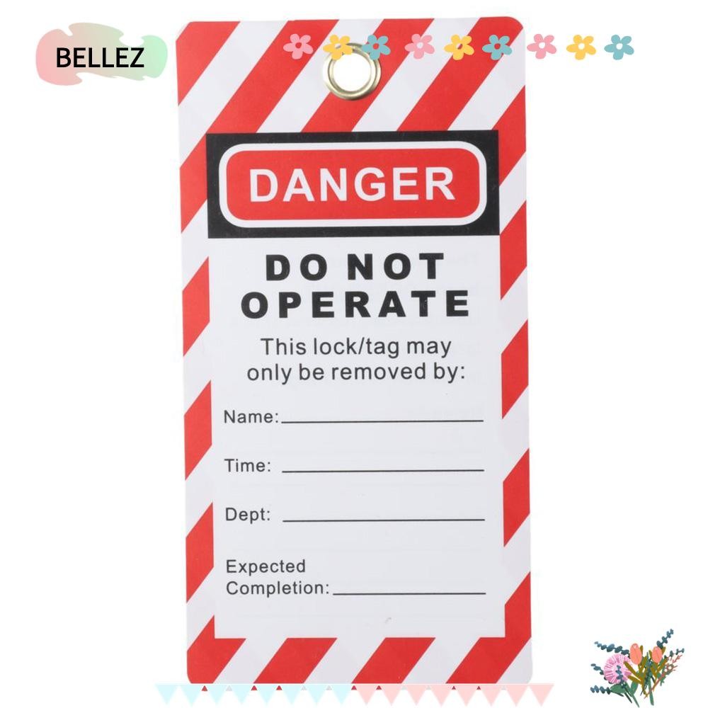 BEBZ Danger Do Not Operate Tags, PVC Red Lockout Tagout Tagout Tagout, Weatherproof 16.4*9.5 cm/6.5*