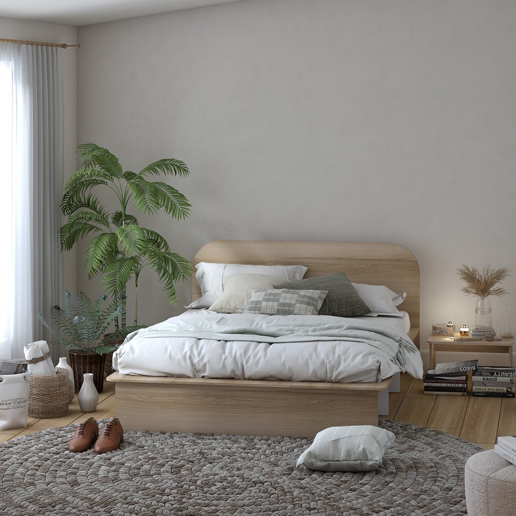 Koncept Furniture เตียง 5 ฟุต KC-PLAY รุ่น EMBRACE สีลินเบิร์ก-ขาว (156x203x86 ซม.)  แบรนด์ KONCEPT FURNITURE