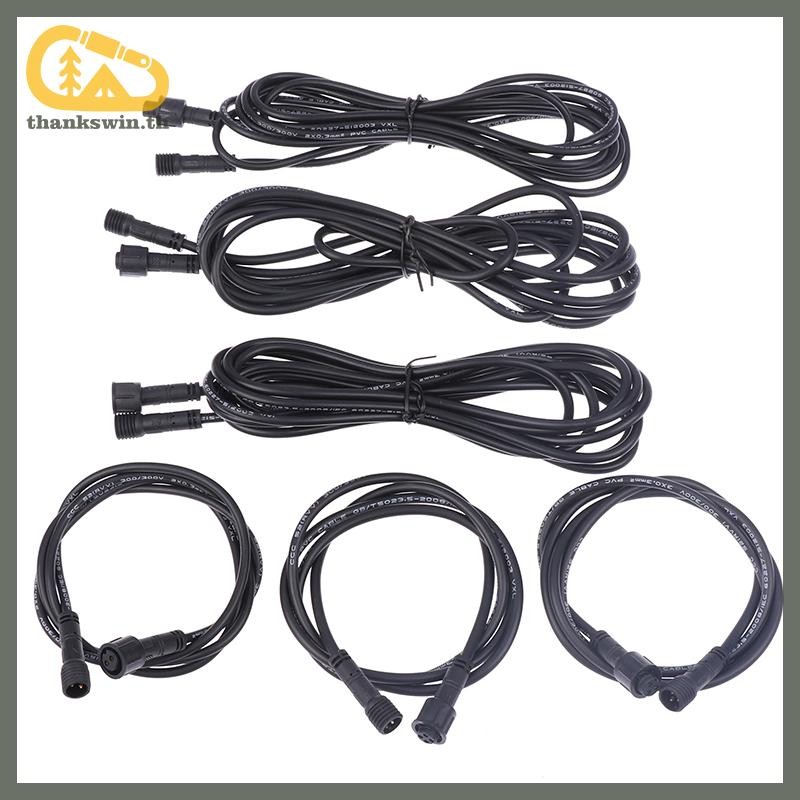 Thankswin Spike ไฟ 2/3/4Pin 22AWG สําหรับพลังงานแสงอาทิตย์สปอตไลท์กันน้ําสายไฟสวมใส่แบบพกพาความถี่ต่