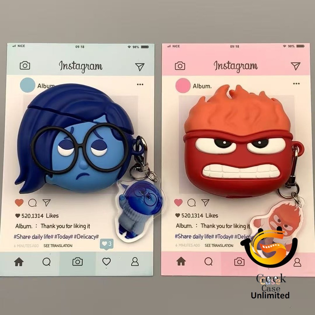 Geek สําหรับ HOCO EW84 EW74 เคสหูฟังการ์ตูนสร้างสรรค์ Angry Youyou