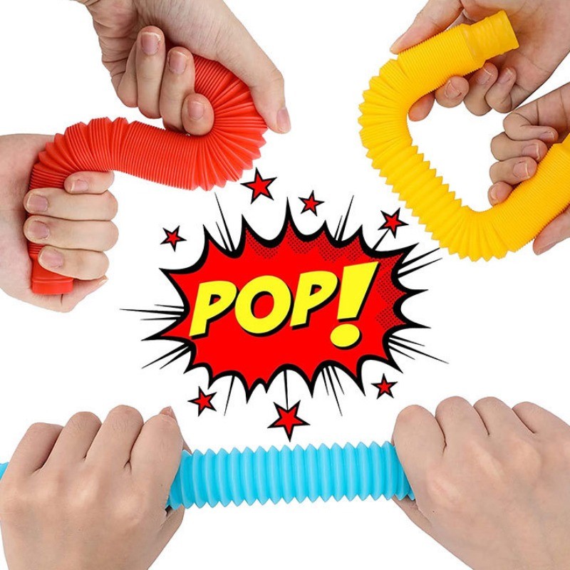 10/20/30PCS Telescopic tube ของเล่นที่มีสีสัน Telescopic Tubes Fidget ของเล่นพลาสติก Sensory Pop หลอดความเครียดบรรเทาของเล่นผู้ใหญ่ Decompression ของเล่นเด็กของขวัญ - รูปที่ 3