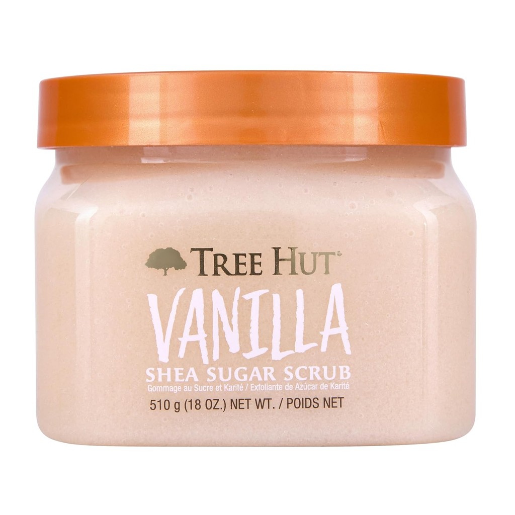 Tree Hut Vanilla Shea Sugar Exfoliating & Hydrating Body Scrub, 18 ออนซ์