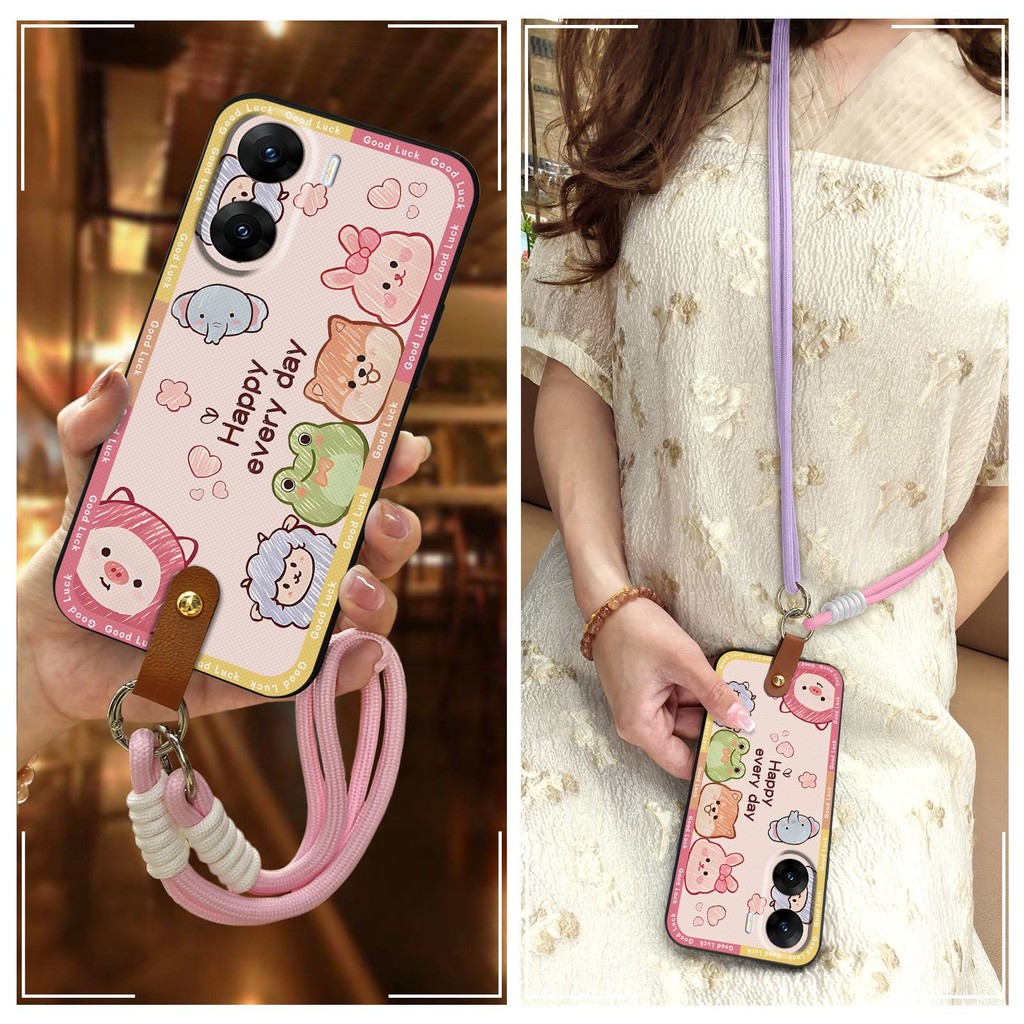 Anti-knock ทนทานเคสโทรศัพท์สําหรับ VIVO V29E india กันกระแทกปกหลัง Graffiti Soft Case ป้องกัน Lanyar