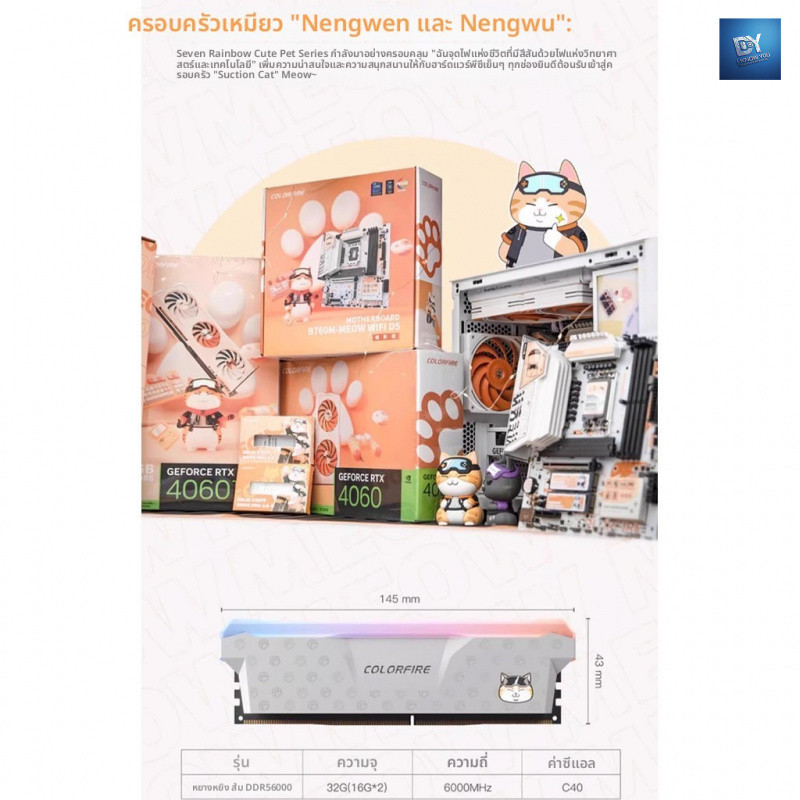 16GBx2 DDR5 Memory Strip 32G Orange Shadow Orange 6000MHz Orange Cat 16G Orange Treasure Light Bar