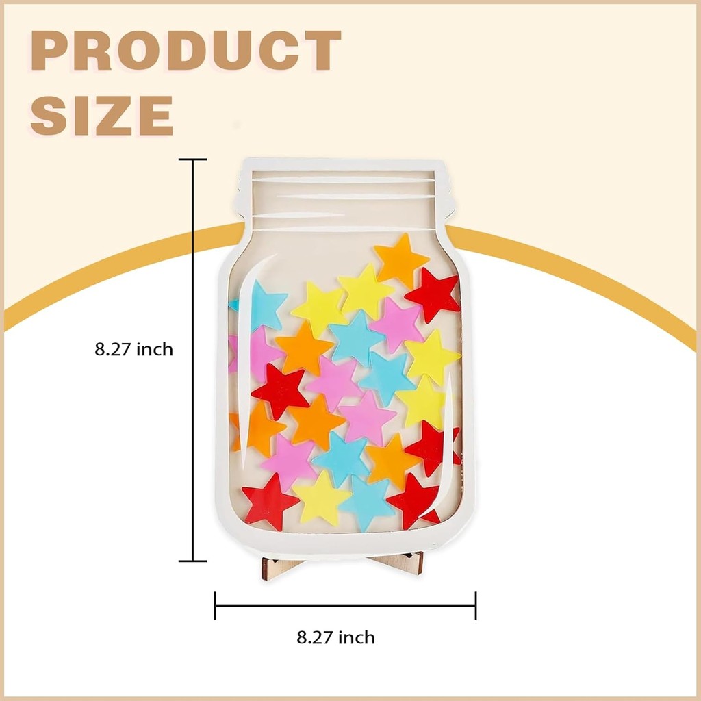 Magnetic Reward Jar Behavior Management Classroom เครื่องมือรางวัล Jar ระบบสําหรับห้องเรียน Home Rew