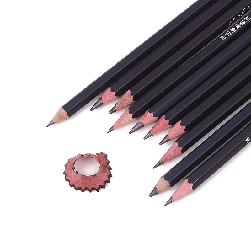 Marley Premium Drawing Pencil HB 2B 3B 4B 5B 6B 8B Sketch Pencil Art Supplies ขายส่ง