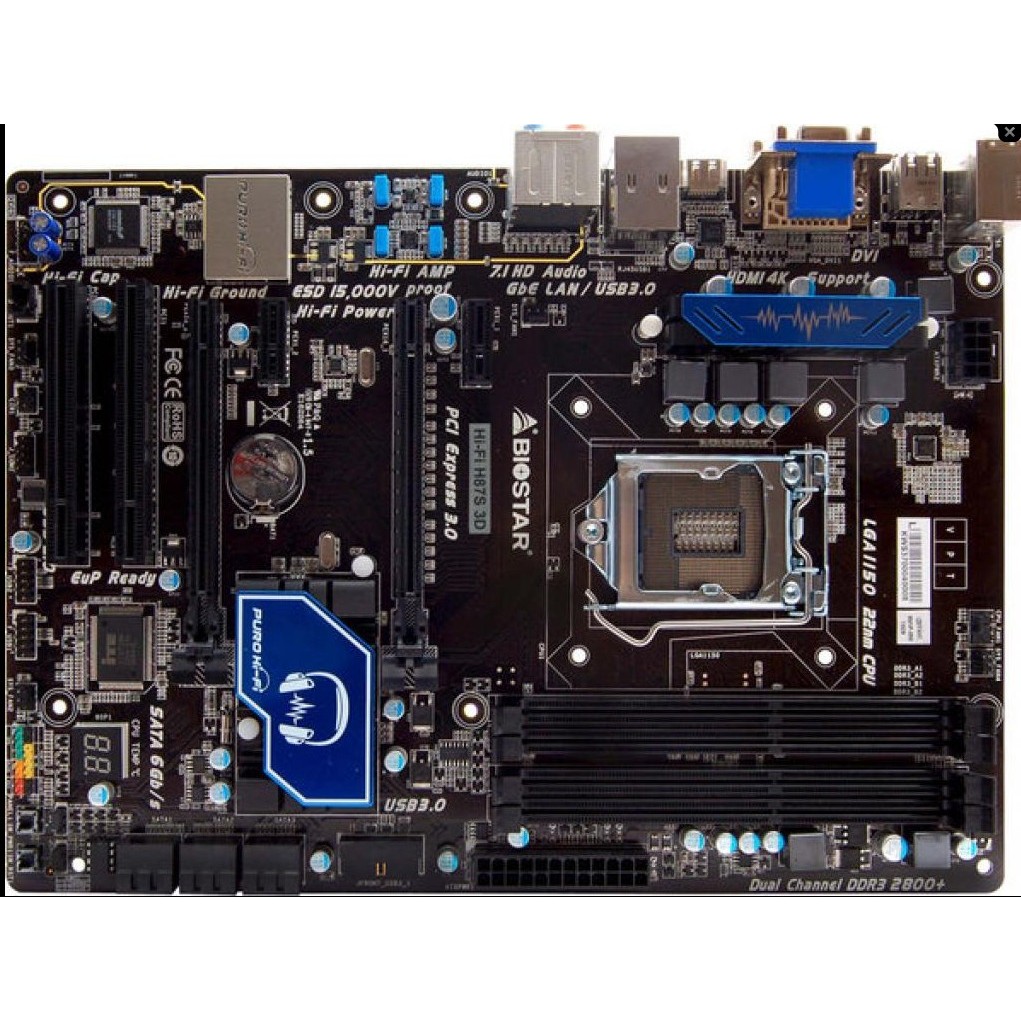 BIOSTAR/Yingtai B85Z5 HI-FI H87S 3D B85S2 Tb85 1150 กระดานขนาดใหญ่หรูหรา