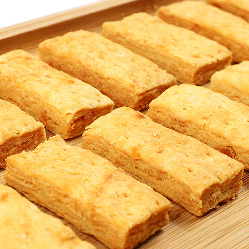 哥兰客咸蛋黄酥千层酥松塔饼干好吃的休闲办公室零食早餐食品Coranke salted yolk crisp lasagna crackers good20250909