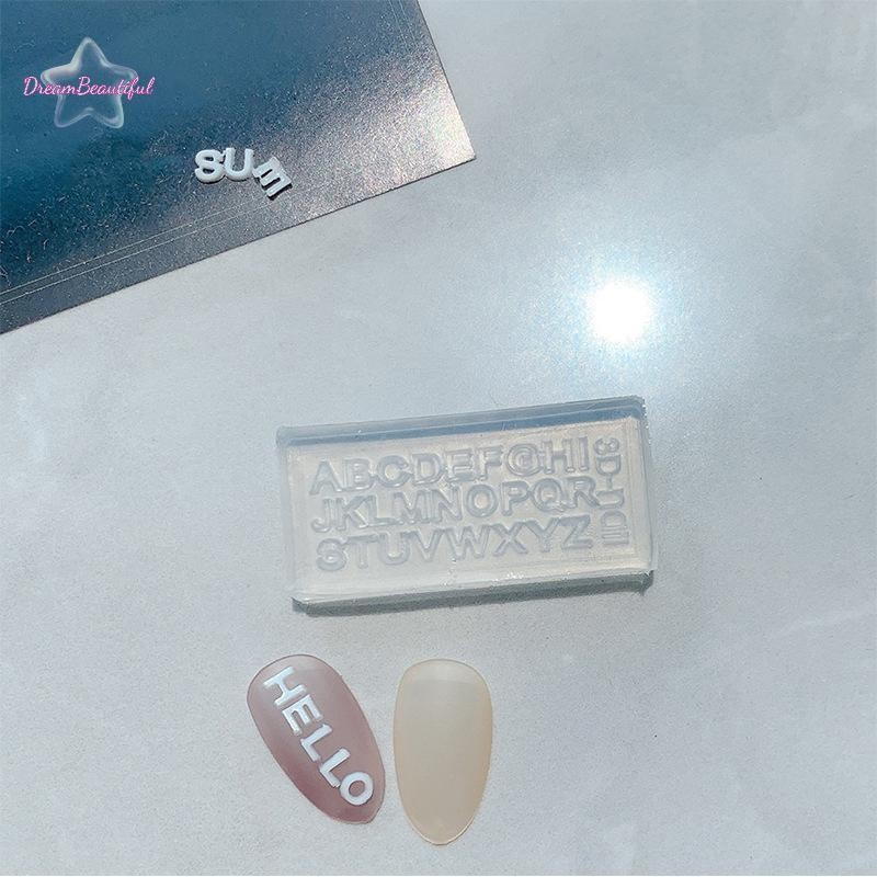 <DBFl-t> 1PC 3D ซิลิโคนเล็บแกะสลักแม่พิมพ์ตัวอักษร Mould ปั๊มออกแบบเจลลายฉลุ DIY เล็บอุปกรณ์เสริมเครื่องมือใหม่ ราคา ถูกที่สุด ดีลบีเคเค แกลเลอรีภาพที่ 3