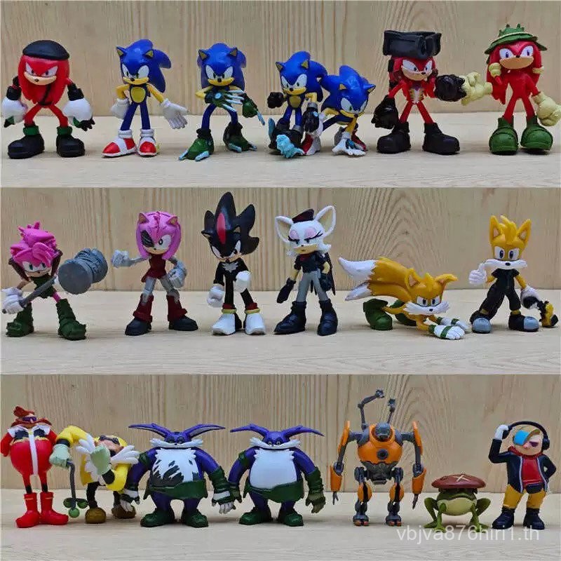 Sonic Boy Sonic เครื่องประดับตุ๊กตาเดสก์ท็อป Sonic Sonic Hedgehog SEGA สินค้าจํานวนมากสินค้าของแท้รุ