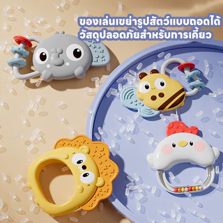 Oldlaiben โมบายติดเตียงเด็ก หมุนได้ 360° มีเสียงเพลงและไฟนอน มาพร้อมจี้ไก่ดังและจี้ปู ของเล่นเสริมพัฒนาการ