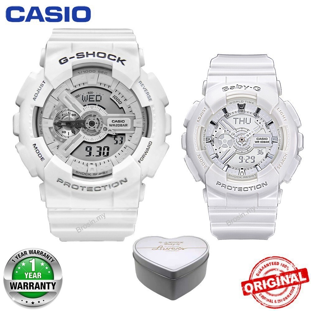 100% Original Casio gshock Baby-G GA110 BA110 ผู้ชายผู้หญิงนาฬิกาสําหรับคนรัก