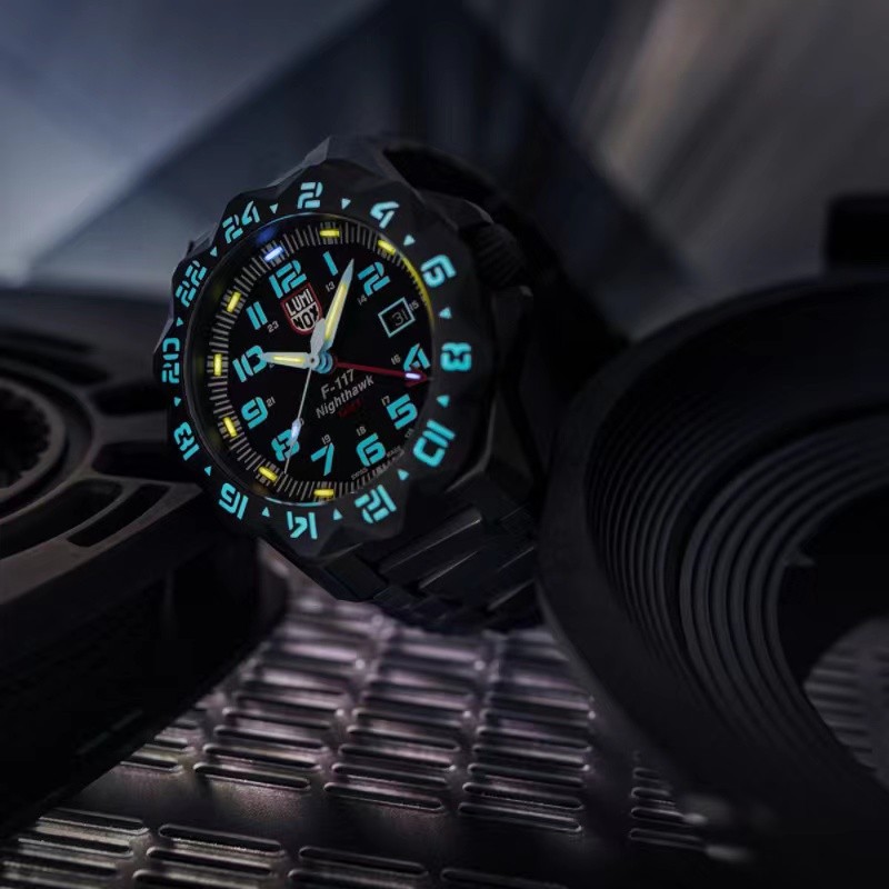 Swiss Usage Reminox F-117 Nighthawk Pilot กันน้ํา Luminous นาฬิกาหน้าปัดขนาดใหญ่ Luminox6422