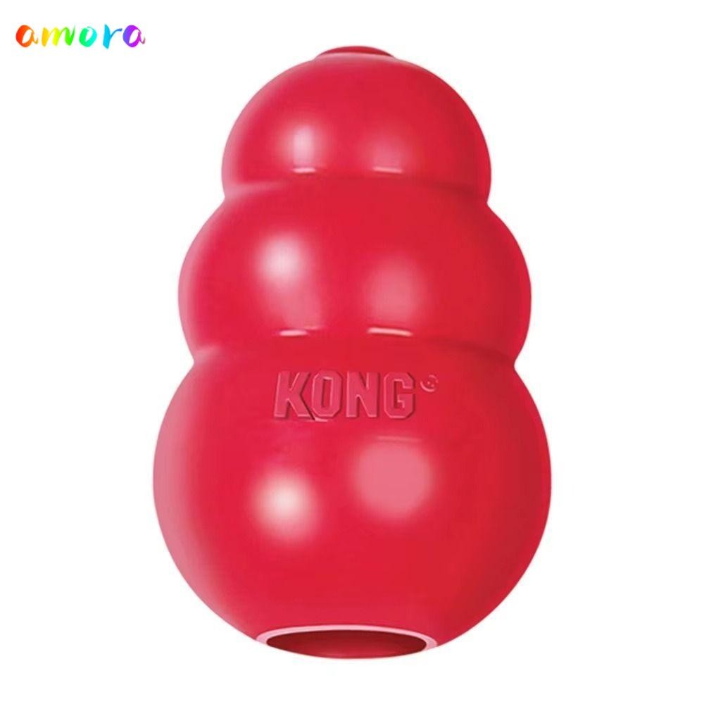 AMORA Kong ของเล่นสุนัข, Treat-Filled Capbilities Erratic Bounce Kong ลูกสุนัขของเล่น,ยางทนทาน Stuff