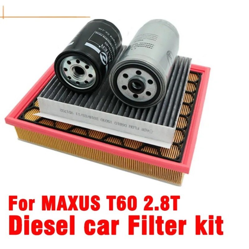 2.8T ชุดกรองรถดีเซลสําหรับ LDV MAXUS T60 กรองอากาศ/Diesel Filer/กรองน้ํามัน/เครื่องปรับอากาศกรองชุดบ