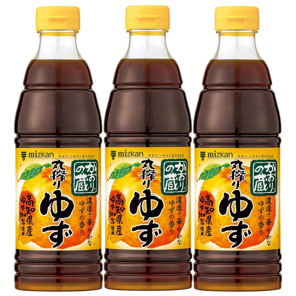 Mizkan Fragrant Squeezed Yuzu Ponzu 600ml x 3 bottles