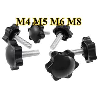 น็อต ลูกบิด ด้ามจับ มือหมุนดอกไม้ M4M5M6M8/STAR GRIP KNOB BOLT