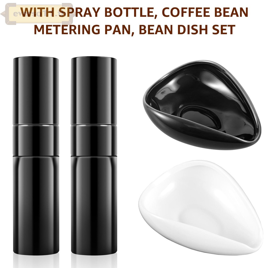กาแฟ Bean Dosing ถ้วยและขวดสเปรย์ชุดเดี่ยวกาแฟ Bean Dosing ถ้วยเซรามิคกาแฟ Dosing ถาด Reusable SHOPT