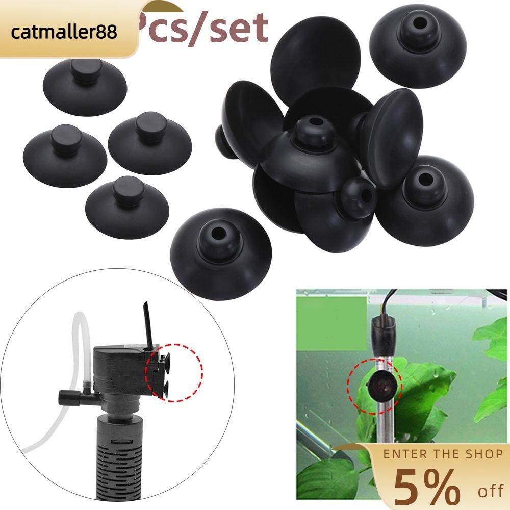 CATMALLER88 10 ชิ้นดูดถ้วยคลิป Air Line ที่มีประโยชน์ Aquarium Sucker