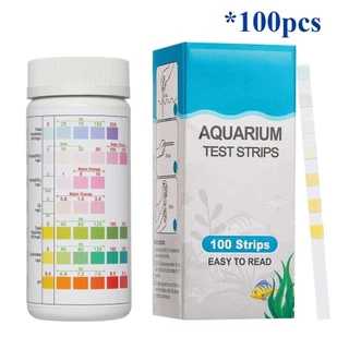 COD 6/7 in 1 100pcs Aquarium แถบทดสอบตรวจจับ PH เครื่องทดสอบ Nitrite Nitrate คลอรีนคาร์บอเนตรวมความแข็งด่างสําหรับถัง