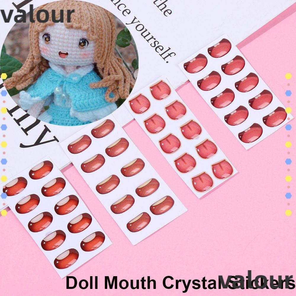 VALOUR Cartoon Mouth Stickers Multi styles cute Face Organ Paster