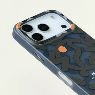 อินเทรนด์ Frosted Graffiti เคสโทรศัพท์แม่เหล็กสําหรับ iPhone 17Air 11 12 13 14 15 16 17 Pro Max 15 14 16 Plus แฟชั่นโปร่งแสง Soft Border ปลอกกันกระแทก Matte Hard PC ฝาหลัง
