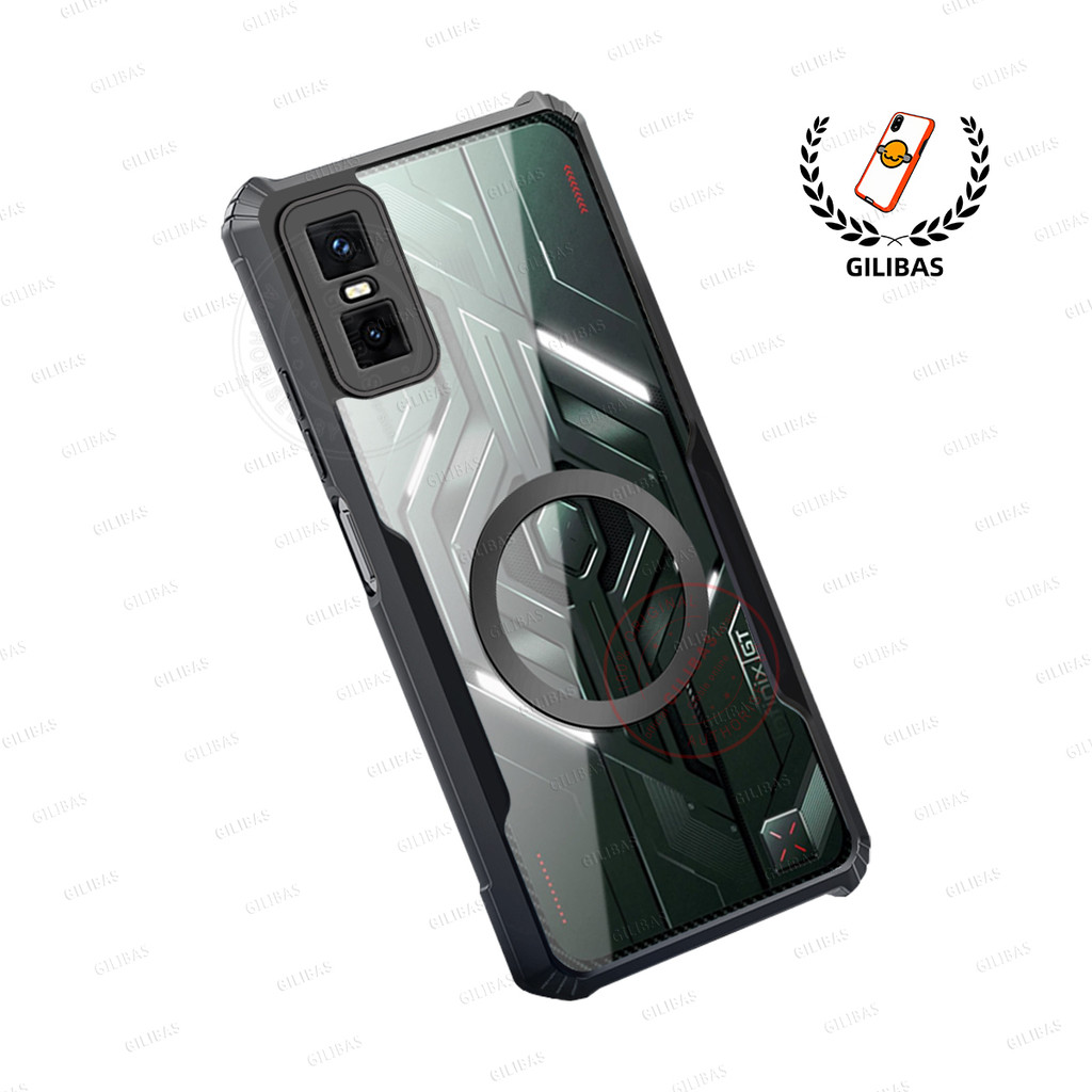 GILIBAS เคสโทรศัพท์โปร่งใสบางเฉียบสําหรับ Infinix GT 30 pro กรณี Infinix GT30 เคสกันกระแทก soft TPU ซิลิโคนฝาครอบโทรศัพท์แม่เหล็ก
