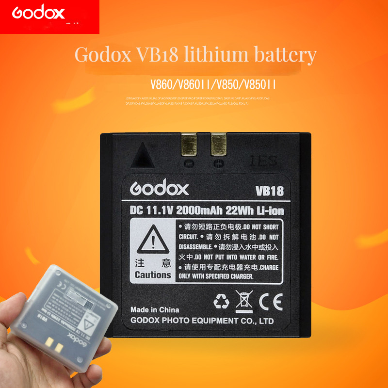 Godox VB18 DC 11.1V 2000mAh 22Wh แบตเตอรี่ลิเธียมไอออน Li-Ion สําหรับ Ving V850 V860C V860N แฟลช Speedlite