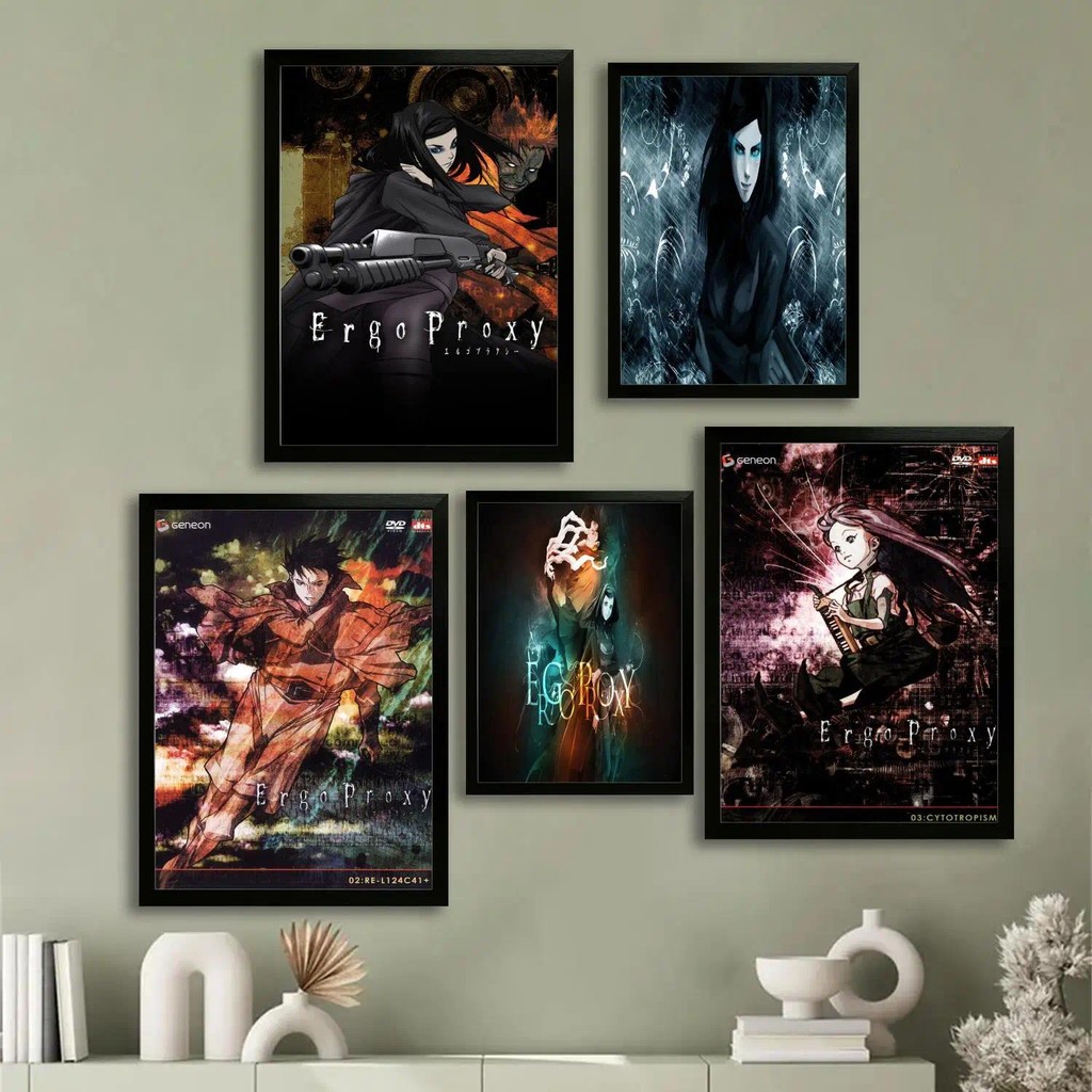 Ergo Proxy Game Canvas Art Poster ของตกแต่งบ้านสไตล์โมเดิร์น เหมาะสำหรับห้องพักผ่อนในครอบครัว