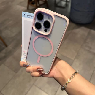 Magnetic เคส เคสไอโฟน 13 for iPHONE 11 15 12 14 เคสไอโฟน 16 pro max 15 ProMax case 12 13 Pro 11 โปร่งใส เคสโทรศัพท์