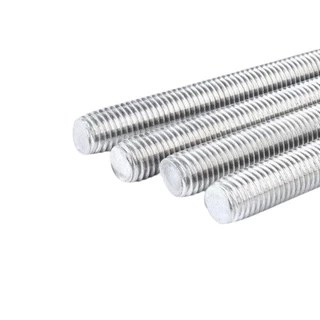 สตัดสแตนเลส+หัวน๊อต(2หัว) M6 M8 M10 M12 (ยาว 1 เมตร)