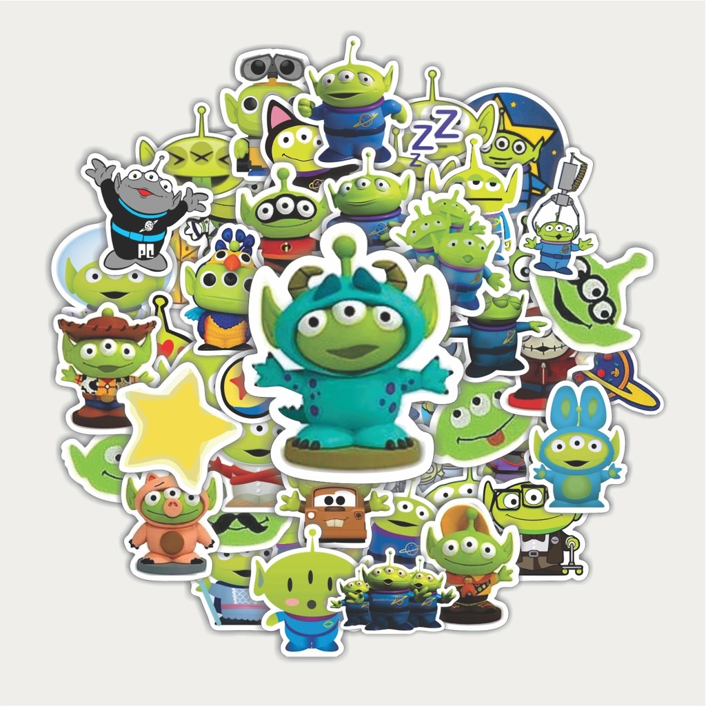 Toy Story Alien Character Cartoon Sticker Pack | สติ๊กเกอร์ TUMBLR | สติ๊กเกอร์แล็ปท็อปสําหรับกระเป๋
