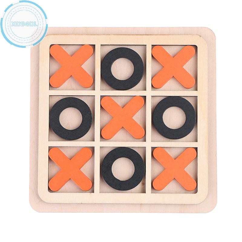 Xo94ol XO เกมกระดานไม้ของเล่นเกมปฏิสัมพันธ์ระหว่างพ่อแม่และลูกเกมปริศนาของเล่น TH