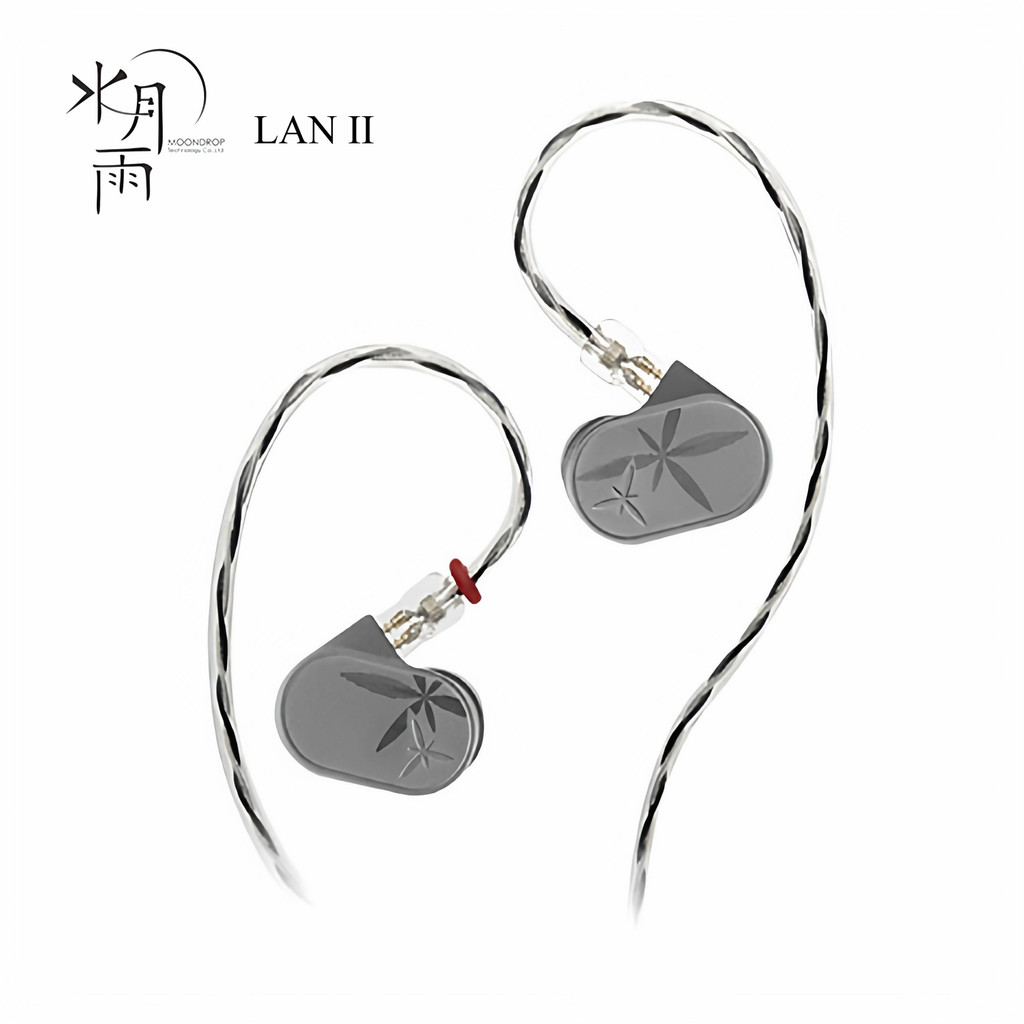 MOONDROP LAN II HiFi In-ear Monitors 10 มม.Double-Cvity ประสิทธิภาพสูงแบบไดนามิกสาย OFC 4.4 มม.+ 3.5 มม.LAN2