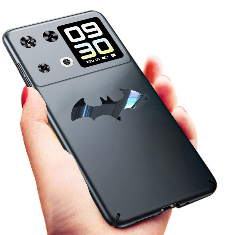 สําหรับ Cubot P90 P80 กรณีหรูหรา Frosted Matte กลับ Slim โลหะค้างคาว Man ลื่นป้องกันสําหรับ Cubot A3