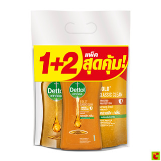 เดทตอล โกลด์ คลาสสิก คลีน เจลอาบน้ำ 480 มล. + รีฟิล 370 แพ็ค…