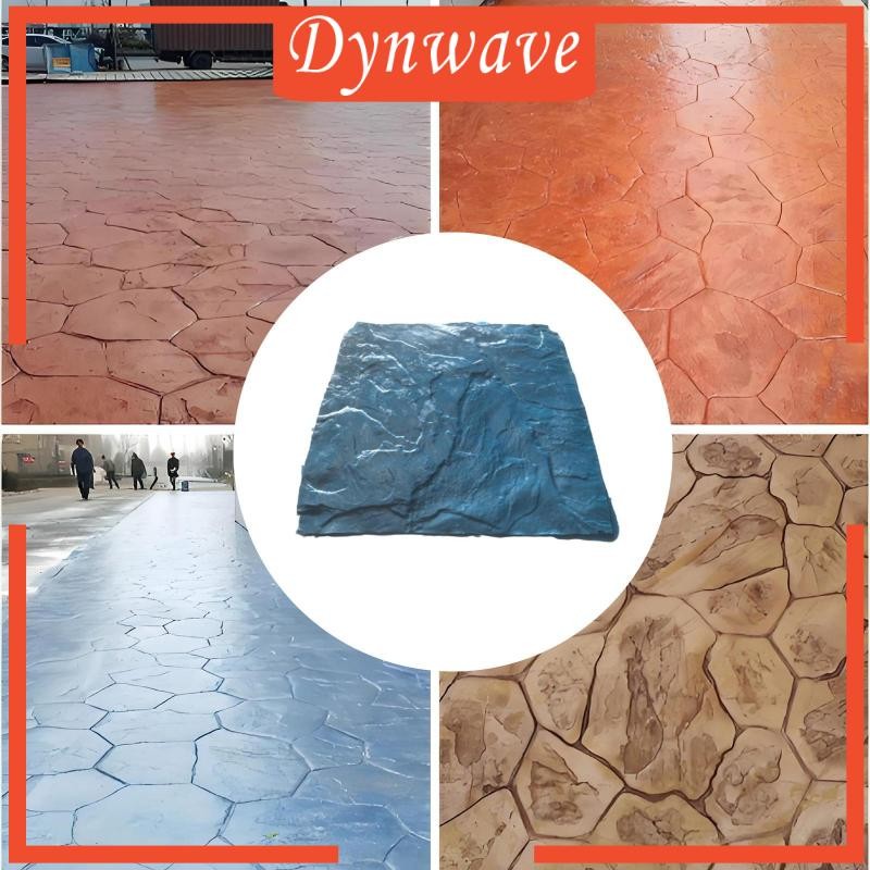 [Dynwave] เครื่องมือปั๊มคอนกรีต DIY Cement Paver Rock Texture Casting Mould Vivid Stone