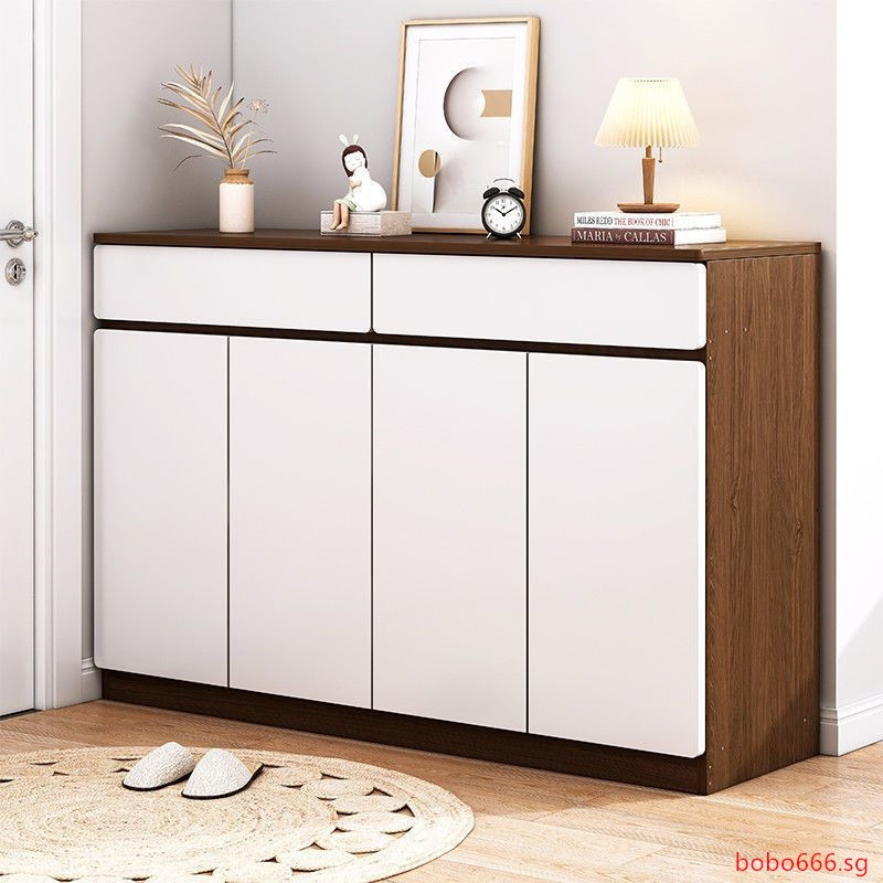 In stockตู้รองเท้าประตูในครัวเรือนความจุขนาดใหญ่และประหยัดพื้นที่ตู้ระเบียงBobo666.sg D0UO