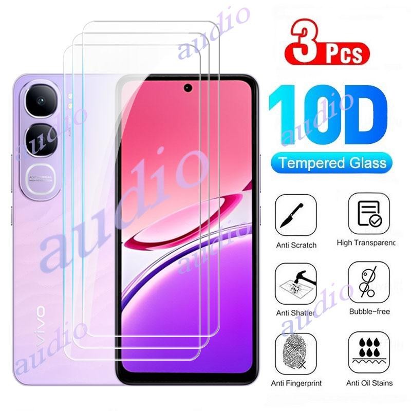 Vivo Y21d 4G 3 ชิ้นกระจกนิรภัยป้องกันหน้าจอสําหรับ vivo Y21d y21d VivoY21d 4G 2025 โปร่งใสป้องกัน Sl