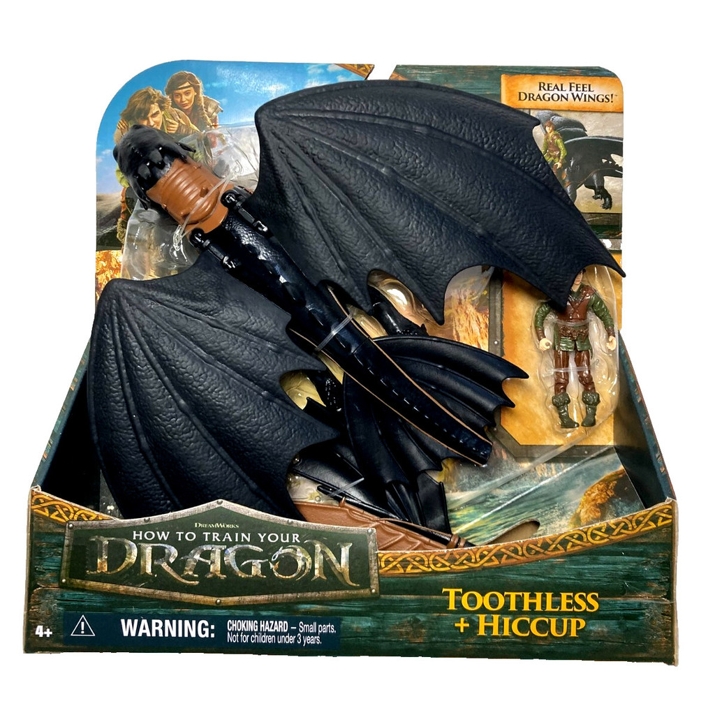 How to Train Your Dragon Toothless + ของเล่นรูปการกระทํา Hiccup