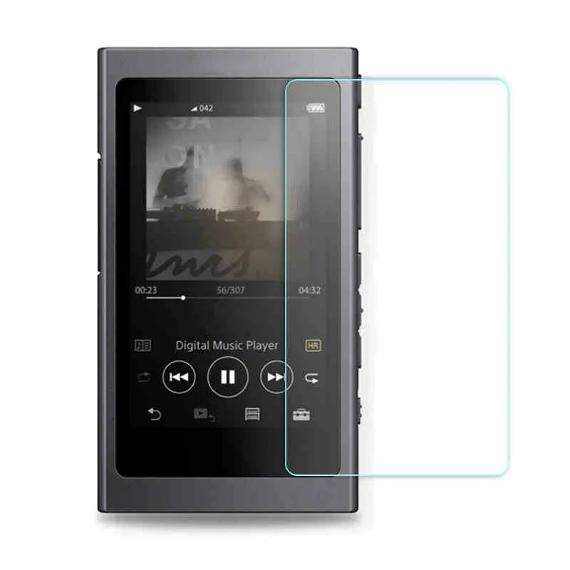 2PCS กระจกนิรภัยป้องกันหน้าจอฟิล์มสําหรับ SONY MP3 Walkman NW-WM1Z NW-WM1A NW-A55 NW-A50
