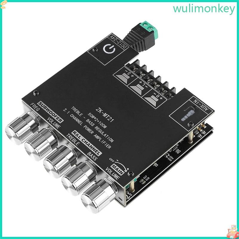 WU 1 ช่องโมดูลขยายเสียงดิจิตอลที่รองรับบลูทูธ ZK MT21 5 0