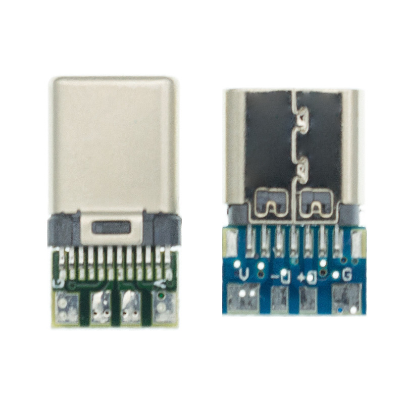 1/5pcs USB 3.1 Type C Connector 24 Pins ชาย/หญิงซ็อกเก็ต Receptacle อะแดปเตอร์เพื่อบัดกรีลวดและสาย 24 Pins สนับสนุน PCB Board