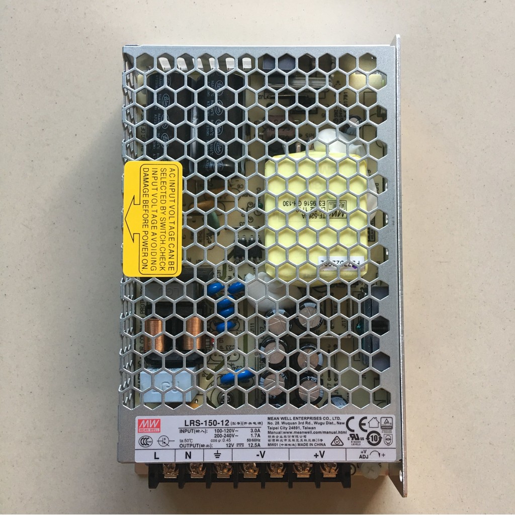 MEAN WELL LRS-150-12 LRS-150-15 LRS-150-24 LRS-150-36 LRS-150-48 เอาต์พุตเดี่ยว LED แหล่งจ่ายไฟ LRS-