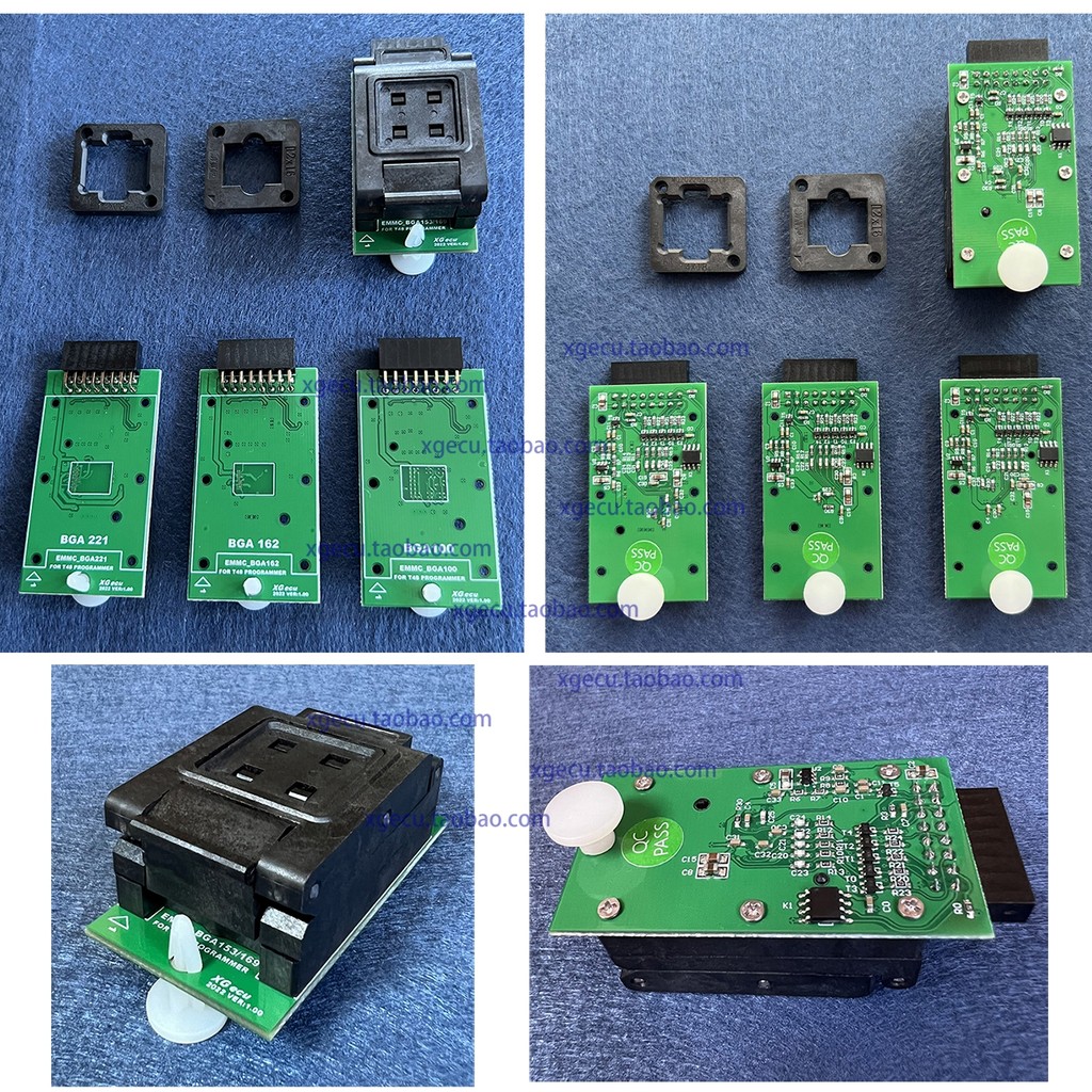 XGecu T48 โปรแกรมเมอร์ EMC BGA ชิป Five-in-One ชุดเตาอะแดปเตอร์เฉพาะ