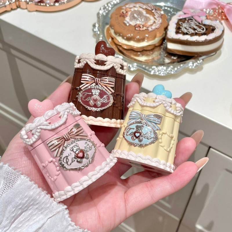 Flower Knows New Sweetheart Bear Mirror Lipstick Film Forming Lip Freeze Refreshing Color Showing Face Cute And Versatile Mouth Red Lip Glaze Lip Makeup - รูปที่ 2