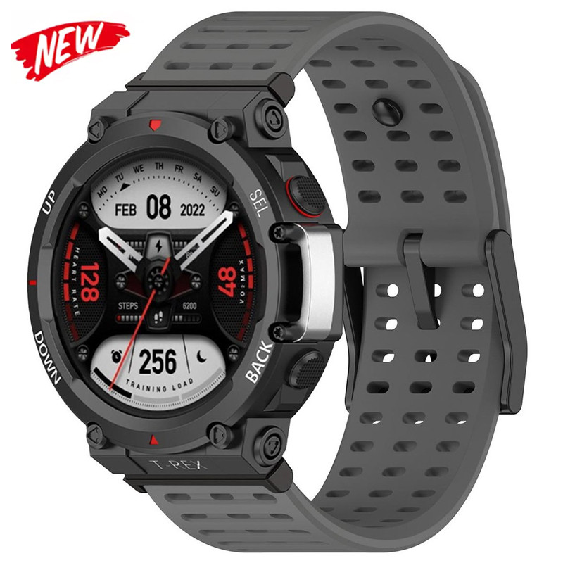สายรัดซิลิโคนสําหรับ Huami Amazfit T-Rex3 2 สายรัดข้อมือสําหรับ Amazfit T-Rex/Pro สําหรับ Amazfit T-Rex2Ultra สายนาฬิกา