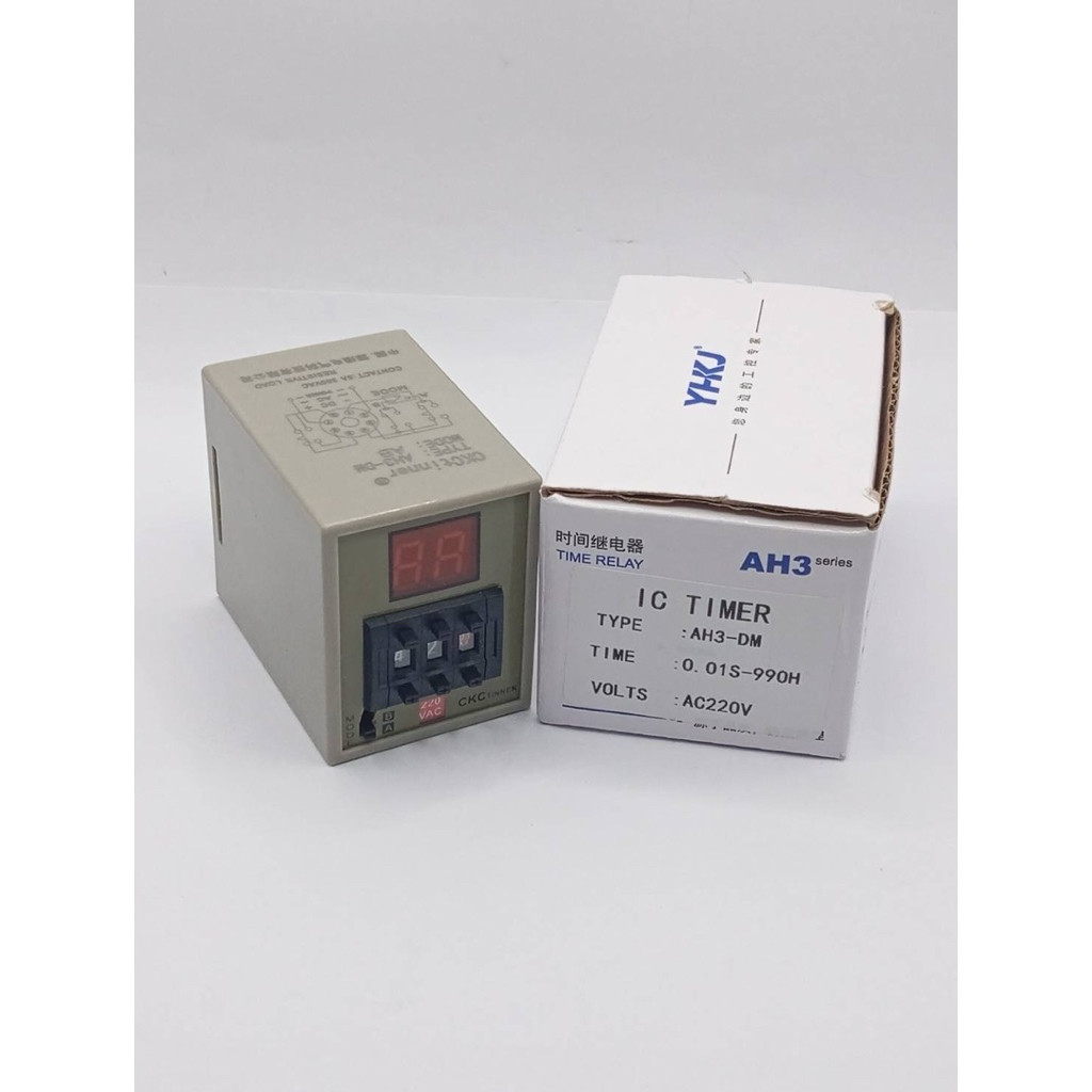 ส่งจาก กทม ทามเมอร์ เวลา  TIMER : AH3-DM : 0.01S-990H VOLTS : AC220V 24v 12v พร้อมส่ง วางใวมาก